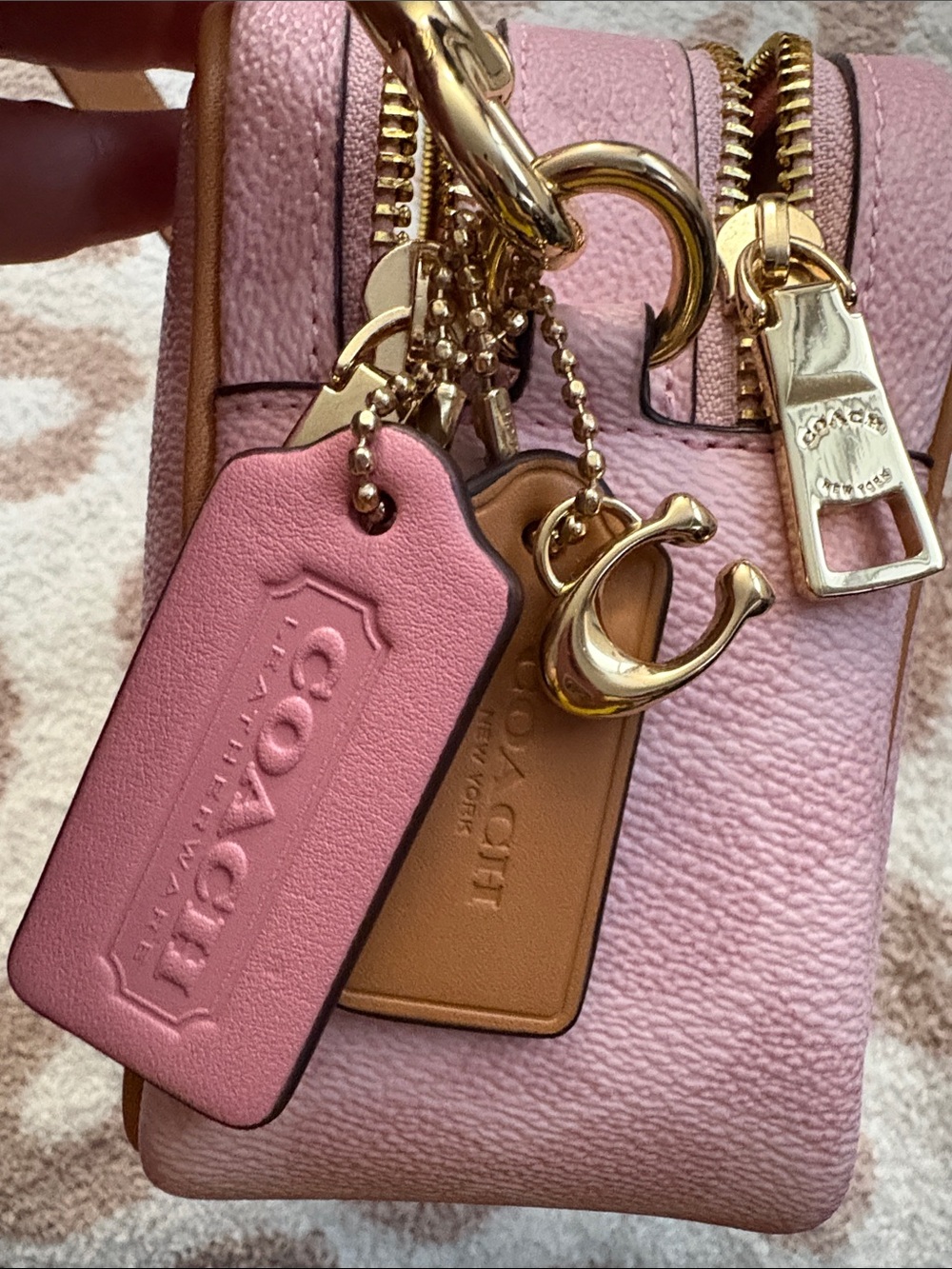 Coach Outlet mini Carey in powder pink authentic - Picture 8 of 10